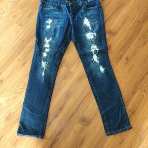 RUE 21 TWENTY ON BLACK WOMEN'S DISTRESSED JEANS